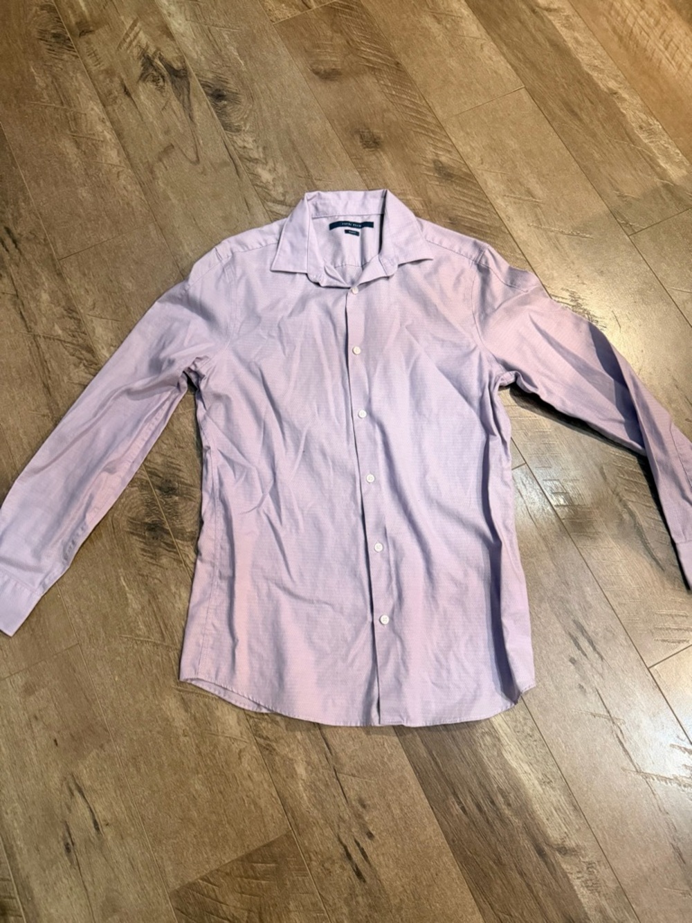 Perry Ellis Light Lavender Button-Up Dress Shirt